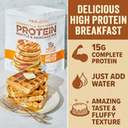 PEScience Protein Pancake Mix for Protein Waffles and Pancakes, Just Add Water, Whey and Casein Blend, Amazing Taste and Fluffy Texture - Homestyle Buttermilk, 12 Servings