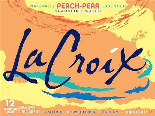 La Croix Sparkling Water, Peach-Pear, 12 Fl Oz (pack of 12)