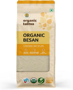 Organic Tattva Gram Flour Besan, ChickPea Flour, 500g Certified By USDA Organic