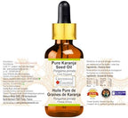 Greenwood Essential Pure Karanja Seed Oil (Pongamia pinnata) with Glass Dropper Cold Pressed 10ml (0.33 oz)