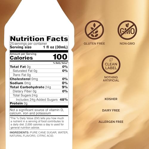 Monin - Cinnamon Bun Syrup | Premium Syrup for Cocktails, Coffees & More | Clean Label with No Artificial Flavors, No Artificial Preservatives (BPA-Free Glass Bottle, 750 ml)