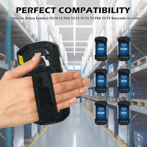 TC70 Hand Strap Replacement for Zebra TC77 TC70 TC72 TC75 TC70X TC75X Barcode Scanner Mobile Computer Handheld PDA, Replaces SG-TC7X-HSTR2-03 Handstrap, High-Durability and Easy to Install (5 pcs)
