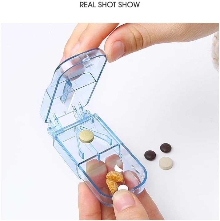 Pill Cutter Medicine Tablet Storage Box Splitter Drugs Tablet Cutter Divider Storage Case Health Care Medicine Case