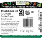 Frontier Co-op Organic Fairtrade Assam Black Tea, Tippy Golden Flowery Orange Pekoe - Loose Leaf, Kosher | 16 Ounce (Pack of 1)