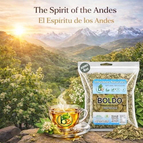 Hojas de Boldo (Boldus Dried Leaves) Herbal Tea – 4 oz (113 g) – 100% Natural, Vegan, Non-GMO – Loose Leaf Herbal Tea for Infusion – Traditional Natural Detox Support – Caffeine-Free – Packaged in USA – by BexpertsUSA