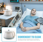 Homoyoyo Chamber Pot for Women and Kids with Lid - Portable Pee Pot and Urine Bucket with Handle - Ideal for Emergencies Camping Bedside Hospital or Night Use Urinal Potty Training (8x8x5 in)