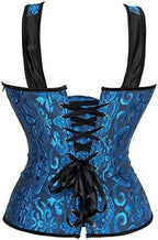 Women's Gothic Brocade Strap Plus Size Bustiers Corsets Top