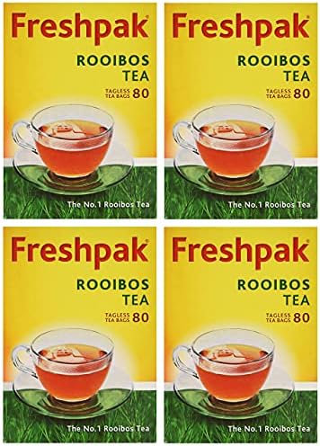 Freshpak Pure Rooibos Tea 80 Tagless Bags (4 X Pack) - 2 SET
