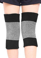 FakeFace Winter Soft Thermal Knee Braces Leg Warmers Cozy Warm Skiing Cycling Camping Runing Arthritis Tendonitis Knee Pads Leg Sleeves Support Protector for Men Women