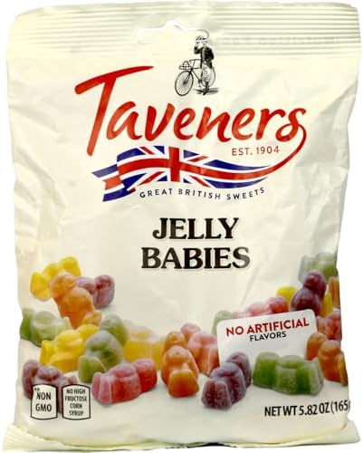 (Pack of 2) Taveners Jelly Babies Great British Sweets 165g
