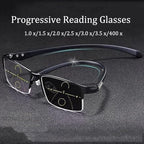 Intelligent Reading Glasses for Men Women,Intelligent Dual Focus Glasses,Auto Focus Glasses Self Adjusting,Far and Near (1.0 x,3 Colors)