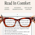 CCVOO 3.0 Oprah Style Reading Glasses for Women, Stylish Eyeglasses, Blue Light Readers for Women, Cheaters