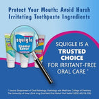 Squigle Enamel Saver Toothpaste (Canker Sore Prevention & Treatment) Prevents Cavities, Perioral Dermatitis, Bad Breath, Chapped Lips - 2 Pack