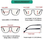 Eyekepper 4-Pack Progressive Multifocus Reading Glasses Blue Light Blocking No Line Multifocal Readers Double Color