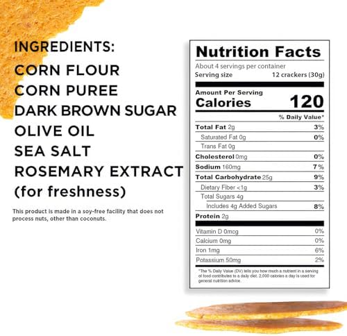 Craize Sweet Corn Crisps | Gluten Free, Vegan, Kosher, Toasted Corn Crackers | 4 pack, 4 oz each