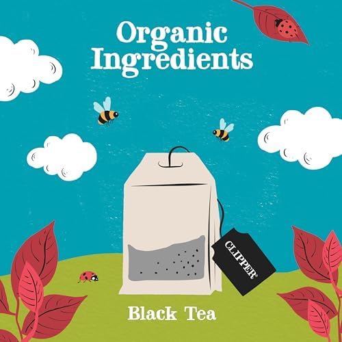Clipper Tea, English Breakfast Assam Blend, Fairtrade, Organic, Plant-Based, Caffeinated British Tea, 250 Tea Bags