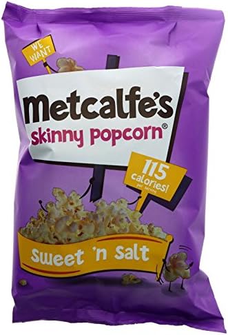 Metcalfe's Skinny Topcorn Popcorn - Sweet 'n Salt (80g) - Pack of 6