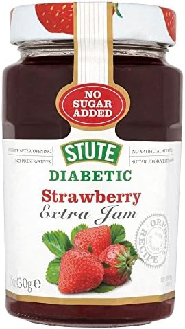 Stute No Added Sugar Diabetic Strawberry Jam (430g) - Pack of 6