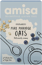 Amisa Organic Gluten Free Pure Porridge Oats 325g - Pack of 6