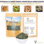 WILD GREEK LEMON BALM DRIED PREMIUM QUALITY- from Mount Olympus Handpicked and Air-Dried in DoyPack with ZipLock for Awesome Freshness and Aroma - Mediterranean (1.41 Ounce (Pack of 1), Lemon Balm)