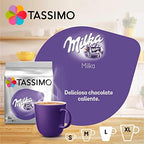 Tassimo Milka Hot Chocolate, 5-Pack, Chocolate, Capsules, 40 T-Discs/Servings