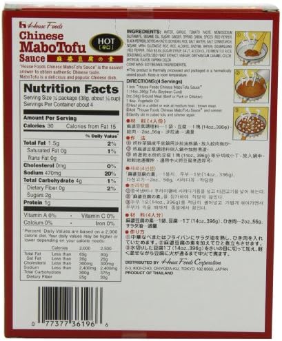 House Foods Mabo Tofu Sauce Hot, 5.29 Ounce (Pack of 10)