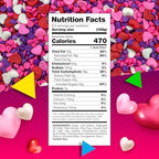 Heart Sprinkles | 8-Ounce Bag | Heart Shaped Sprinkles for Cake Decorating and Baking | White, Red, Pink & Purple Dessert Toppers for Cupcakes & Cookies