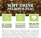 Nelson's Tea Raspberry Chocolate Truffle - Loose Leaf Black Tea with Raspberry Leaf, Rooibos, Truffle Essence, Carob Beans, Hibiscus & Chocolate Chips, Infused with Natural Flavors - 2 oz.