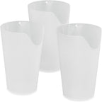 HealthSmart 12 oz. Nosey Cups for Adults - 3 Pack, Adult Sippy Cup, Autism Friendly, Dysphagia, Special Needs, Parkinsons and Occupational Therapy Tools, Elderly Assistance Products