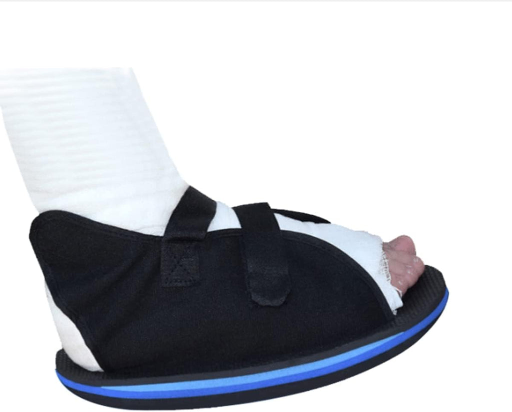 Post Op Shoe Broken Toe Open Walking Shoe Lightweight Surgical Foot Protection Cast Boot Adjustable Straps for Ankle Injures Support Bunion Hammertoe Post Surgery Brace Foot Fracture Orthopedic Shoe