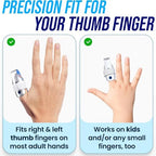 Thumb Brace (2 Pack) Trigger Thumb Splint, Thumb Splint for Pain Relief, Thumb Stabilizer, Thumb Brace Right Hand for Arthritis, Mallet Finger, Also Fits Index, Ring, Pinky, Little, Small Fingers