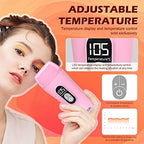 Digital Roll On Wax Kit,Honey Thermostatic Roller Waxing Kit for Sensitive Skin, Depilatory Soft Wax Warmer with 2 Cartridge Refill 10 Wax-removing wipes and 100pcs Wax Strips