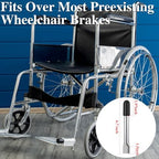 Gisafai 1 Pair Wheelchair Brake Handle Extensions Medical Transport Chair Brake Handle Extension Extenders for Wheelchair Accessories Parts