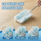 61 Count Heavy Duty Duster Refills, Disposable Duster Refills with 43" Extendable Handle for Furniture, Blinds & Ceiling Fans, Send Goods from Local Warehouse