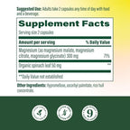 MegaFood Magnesium Glycinate, Citrate, Malate 300mg Supplement - Highly Absorbable Blend to Support Heart, Nerve Health & Relaxation, Triple Magnesium Complex Supplement, 60 Capsules (30 Servings)