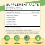Primal Being Grassfed Beef Cartilage Collagen (Type I-V & XI)- Supports Hair, Skin, Nails, Joint Health, Immunity, Digestion, Post Exercise Recovery - 120 Capsules, 3000 mg per Serving