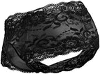 Male Power 127-280 Sassy Lace Mini Short Sheer Pouch Color Black Size M