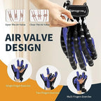 Hand Rehabilitation Robot Gloves Mobility Finger Training Equipment for Hemiplegia Stroke Cerebral Palsy Patient with USB Chargeable Left Hand (Blue Size M)