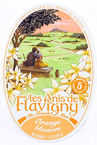 2 Pack Les Anis de Flavigny Orange Blossom Hard Candy 1.75-ounce (50g) Tins