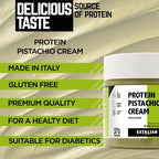 EATALIAN by AMZ BETTER Protein Pistachio Cream 7 oz/200 gr, Natural Spreadable Pistachio Cream, Made in Italy Protein Pasta, Sweet Taste Ideal on Bread and Dubai Chocolate