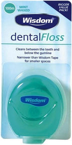 Wisdom Dental Floss (Mint Waxed)
