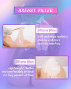 Silicone Breastplate Fake Boobs D Cup Breast Plates Breast Forms for Transgender Cosplay Drag Queen Crossdresser