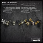KOHLER K-23294-BL Square 18 Inch Grab Bar, Installation Hardware Included, 300lb Capacity, Matte Black
