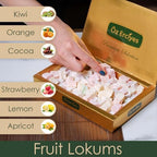 Mixed Fruit Turkish Delight – Assorted Lokum Candy Box, Traditional Turkish Sweets, Gourmet Arabic Candy Gift, Delicias Turcas, 17.6 oz (500g) (Mixed-Fruit)