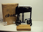 Drive Medical ATC19-BL Lightweight Aluminium Transport Wheelchair with Swing-Away Footrest, Blue