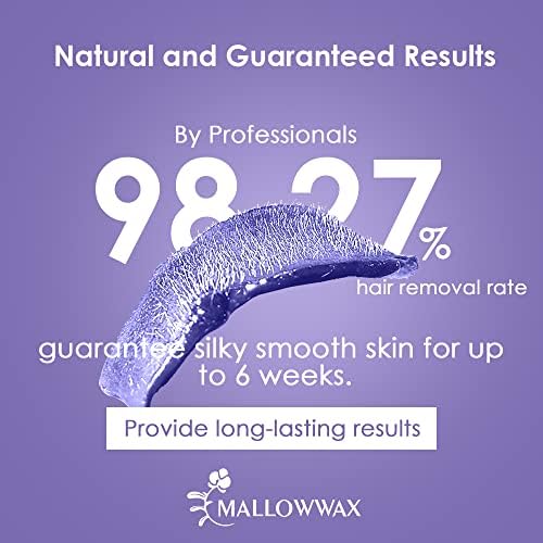 Hard Wax Beads, Wax Beans for Hair Removal, Natural Lavender, Stripless, Coarse Body Hair Specific - Ideal for Bikini, Brazilian, Legs, Underarms, Chest, 16 Ounce