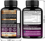 Iron Supplement for Women - Iron 65mg (Ferrous Sulfate 325mg) - Stomach Friendly | Slow Release Iron | High Absorption - Vitamins C, D3, B6, B12 & Folate - Iron Level & Energy Support - 60 Capsules