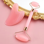 Face Roller Tools, Facial Tools for Skin Care, Facial Massager for Face, Eyes, Neck, Relieve Fine Lines and Wrinkles,Pink