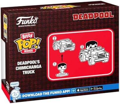 Funko Bitty Pop! Ride: Marvel - Deadpool and Chimichanga Truck - Collectable Vinyl Figure - Gift Idea - Official Merchandise - Toys for Kids & Adults - for Collectors and Display