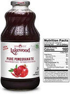 Lakewood PURE Pomegranate Juice, 32 Fl Oz (Pack of 6)